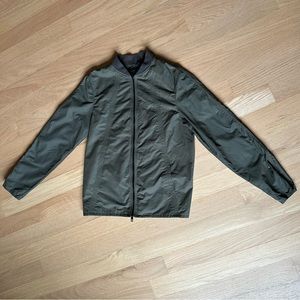 Rag and bone lightweight cotton bomber in army green